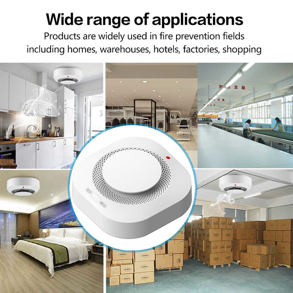 Tuya Wifi Smoke Detector Sensor Smart Home Security Protection Alarm