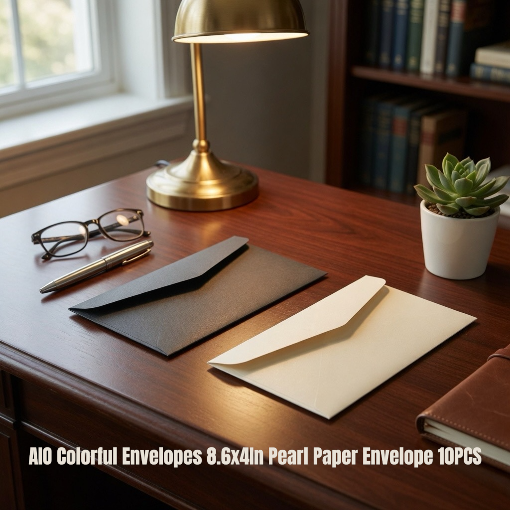 AIO 110x220mm DL Pearl Paper  250gsm Non-opaque Envelopes