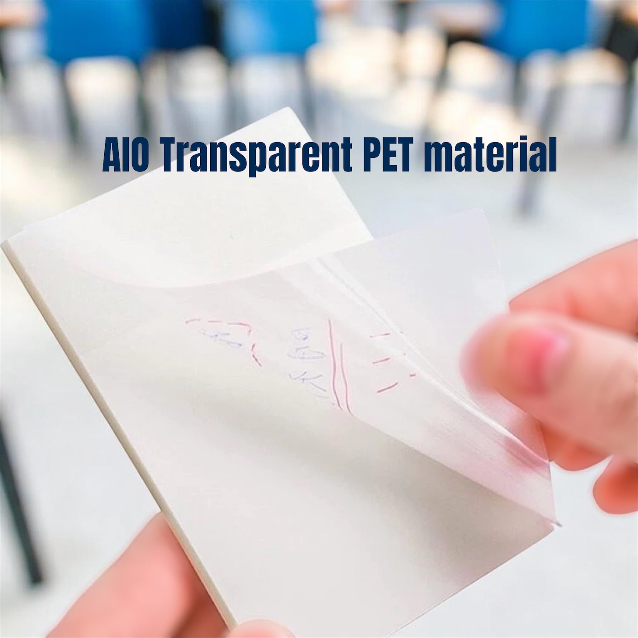 AIO 50 Sheets Transparent Sticky Notes
Waterproof/Antifouling Office School Supplies…