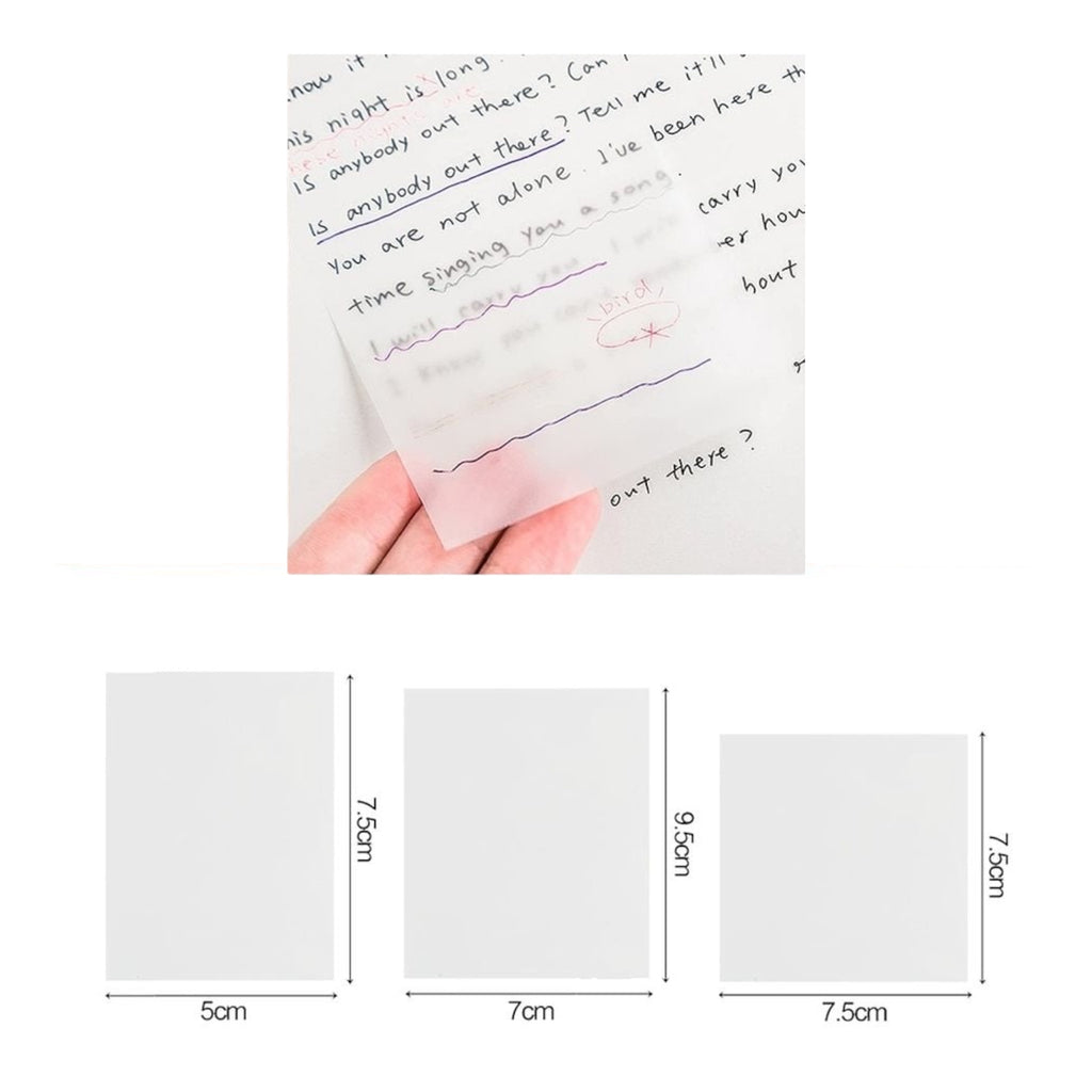 AIO 50 Sheets Transparent Sticky Notes
Waterproof/Antifouling Office School Supplies…