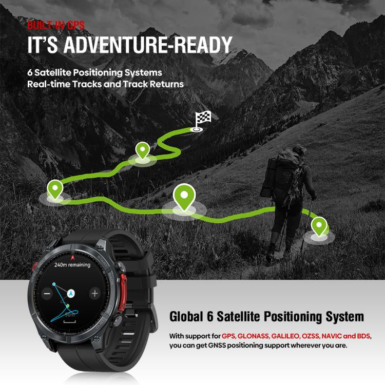 Zeblaze Stratos 4 Rugged Outdoor GPS Smart Watch