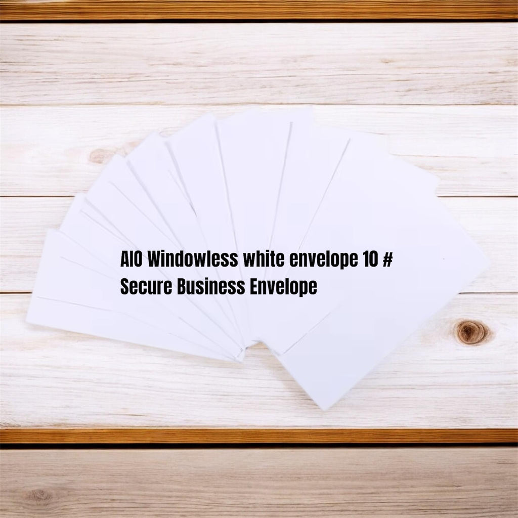 AIO Windowless white envelope 10 # Secure Business Envelope