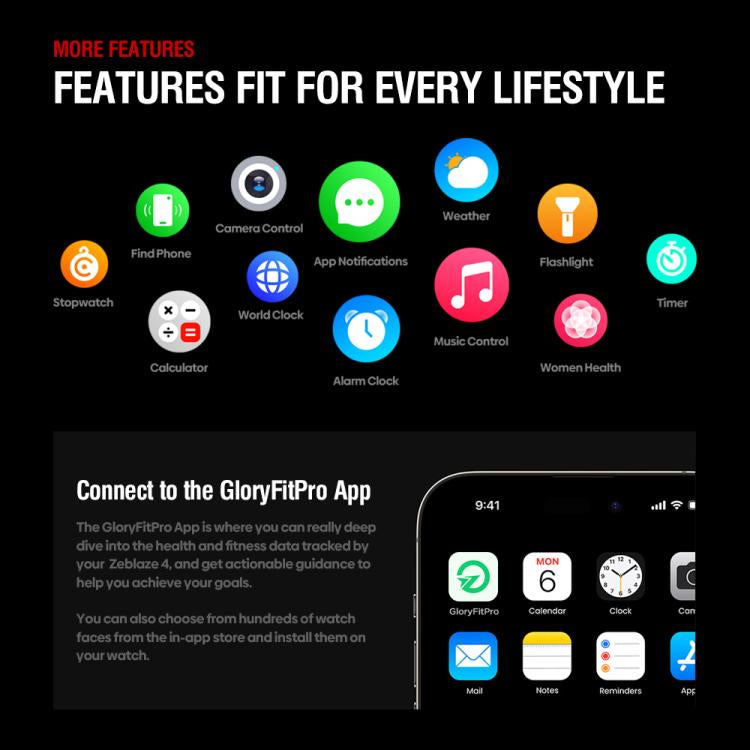 Zeblaze Stratos 4 Rugged Outdoor GPS Smart Watch