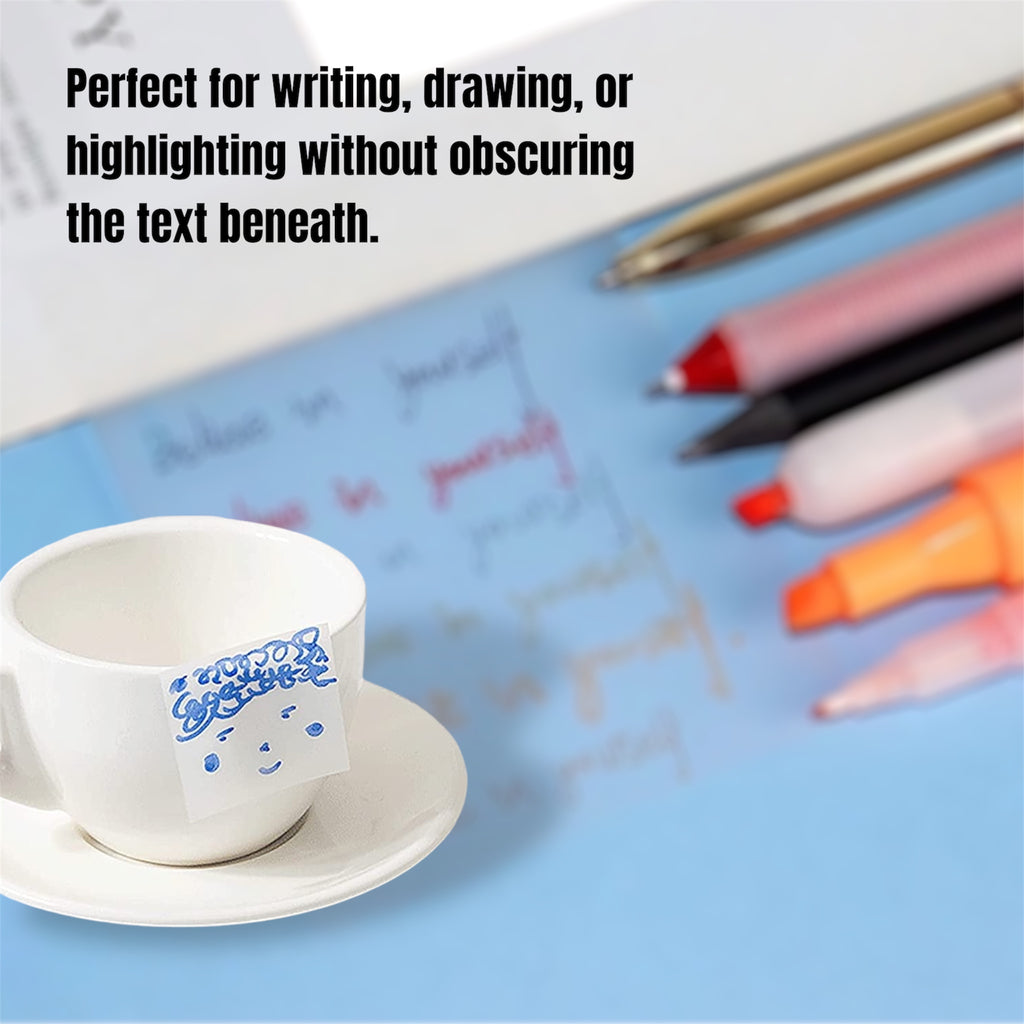 AIO 50 Sheets Transparent Sticky Notes
Waterproof/Antifouling Office School Supplies…