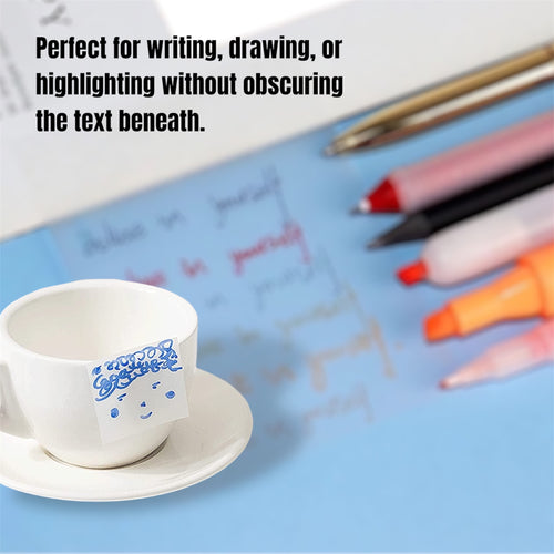 AIO 50 Sheets Transparent Sticky Notes
Waterproof/Antifouling Office School Supplies…