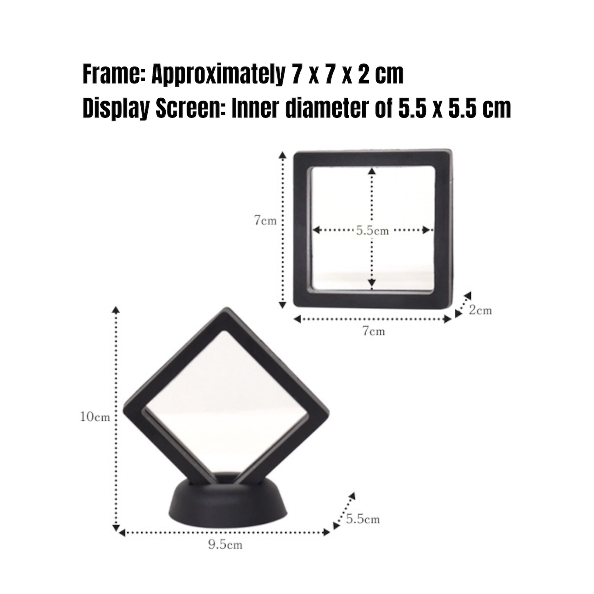 AIO 3D Floating Display Frame: Collectibles &
Jewelrycase