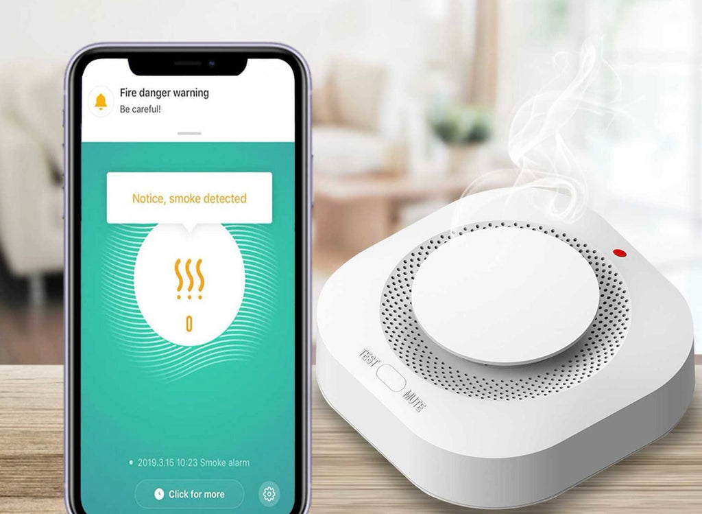 Tuya Wifi Smoke Detector Sensor Smart Home Security Protection Alarm