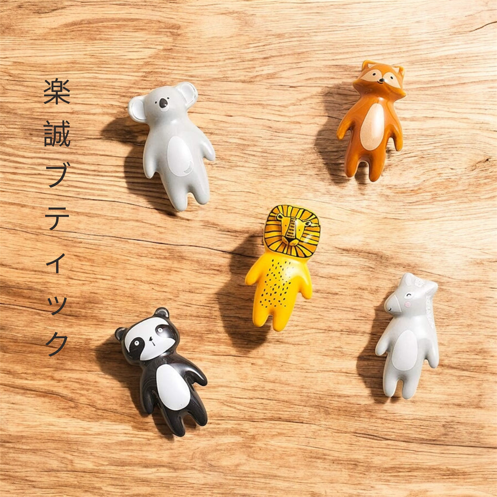 楽誠ブティック Cute animal ceramic furniture knobs  (lion, fox, koala, panda, donkey)