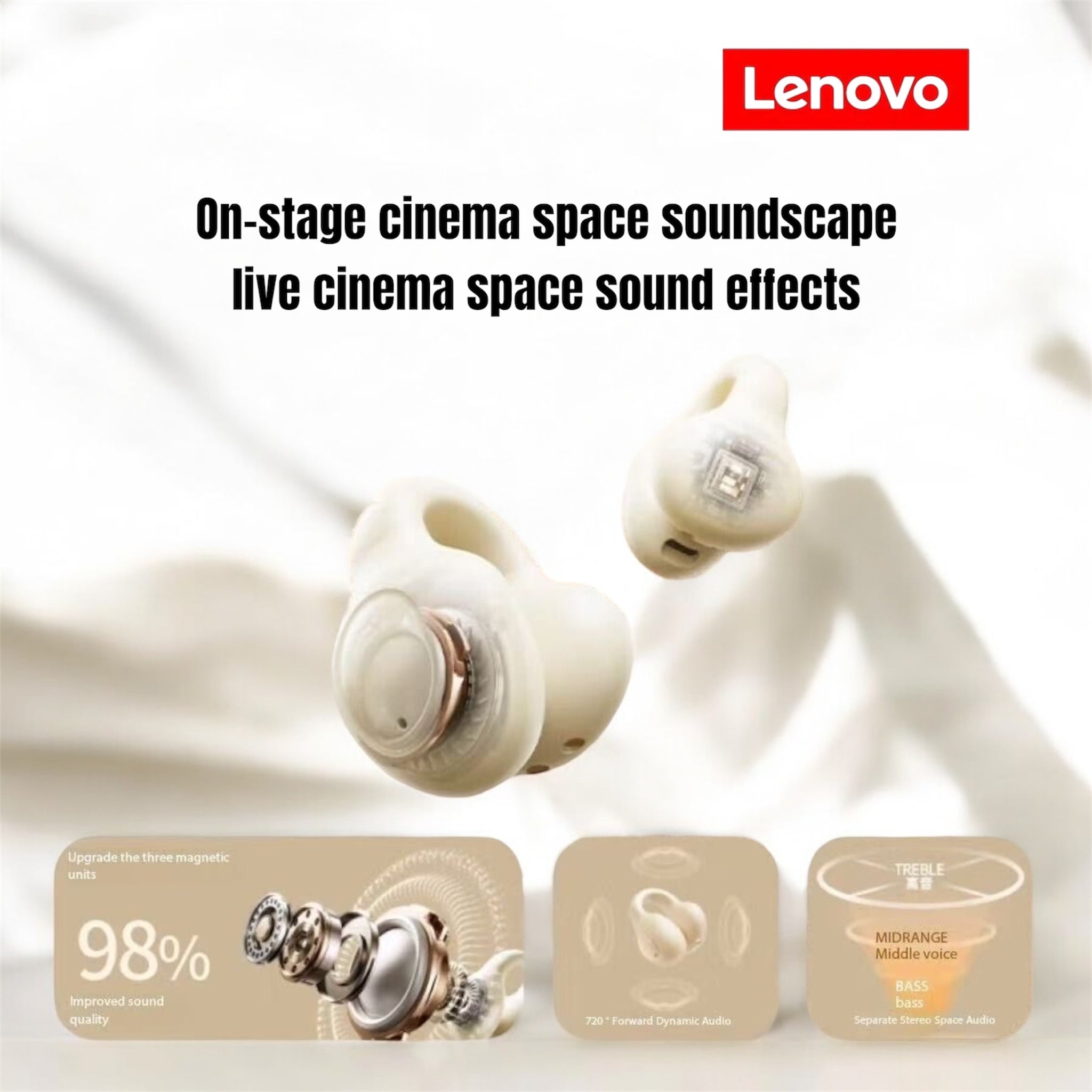 Lenovo Open True Wireless Bluetooth Headphones