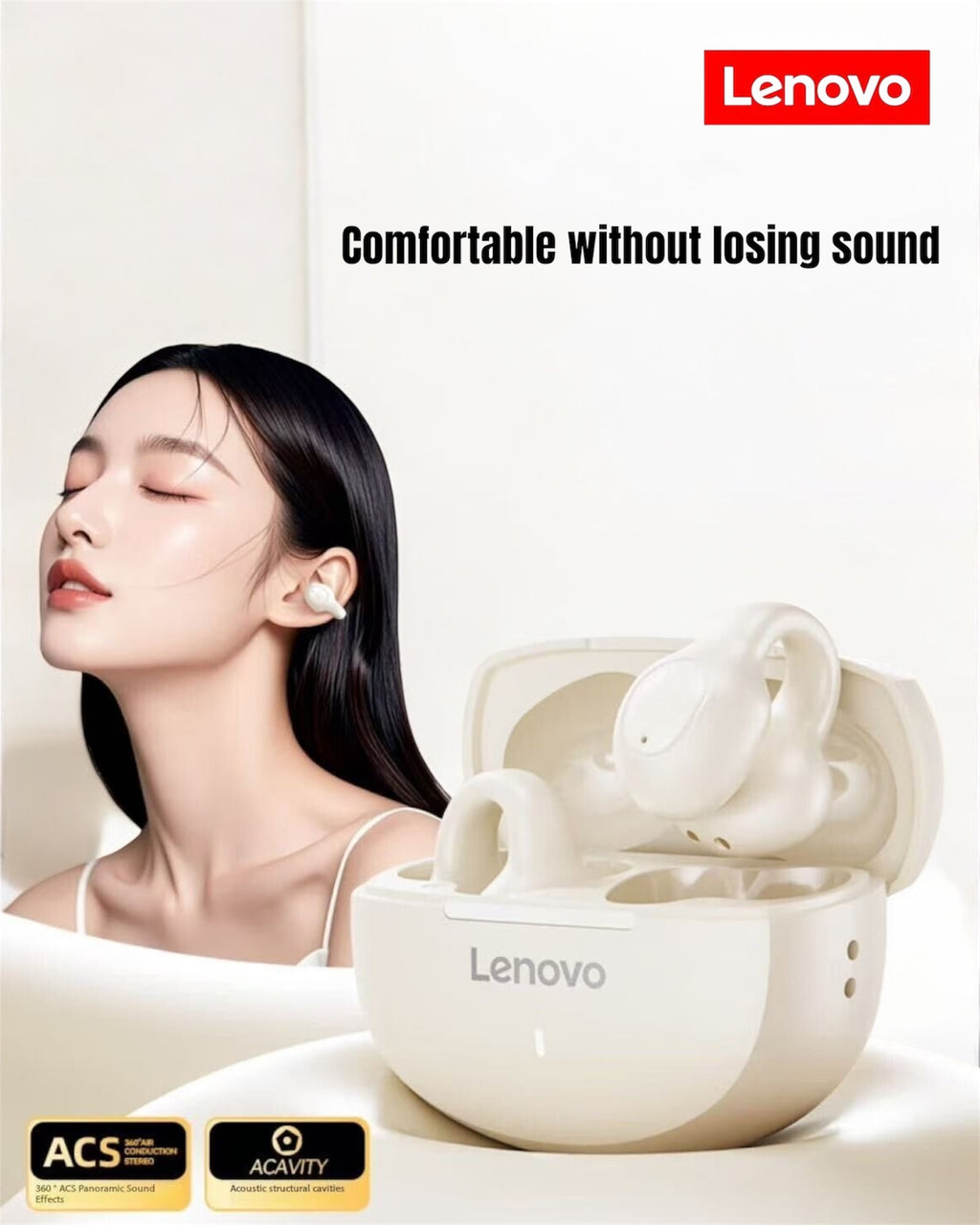 Lenovo Open True Wireless Bluetooth Headphones