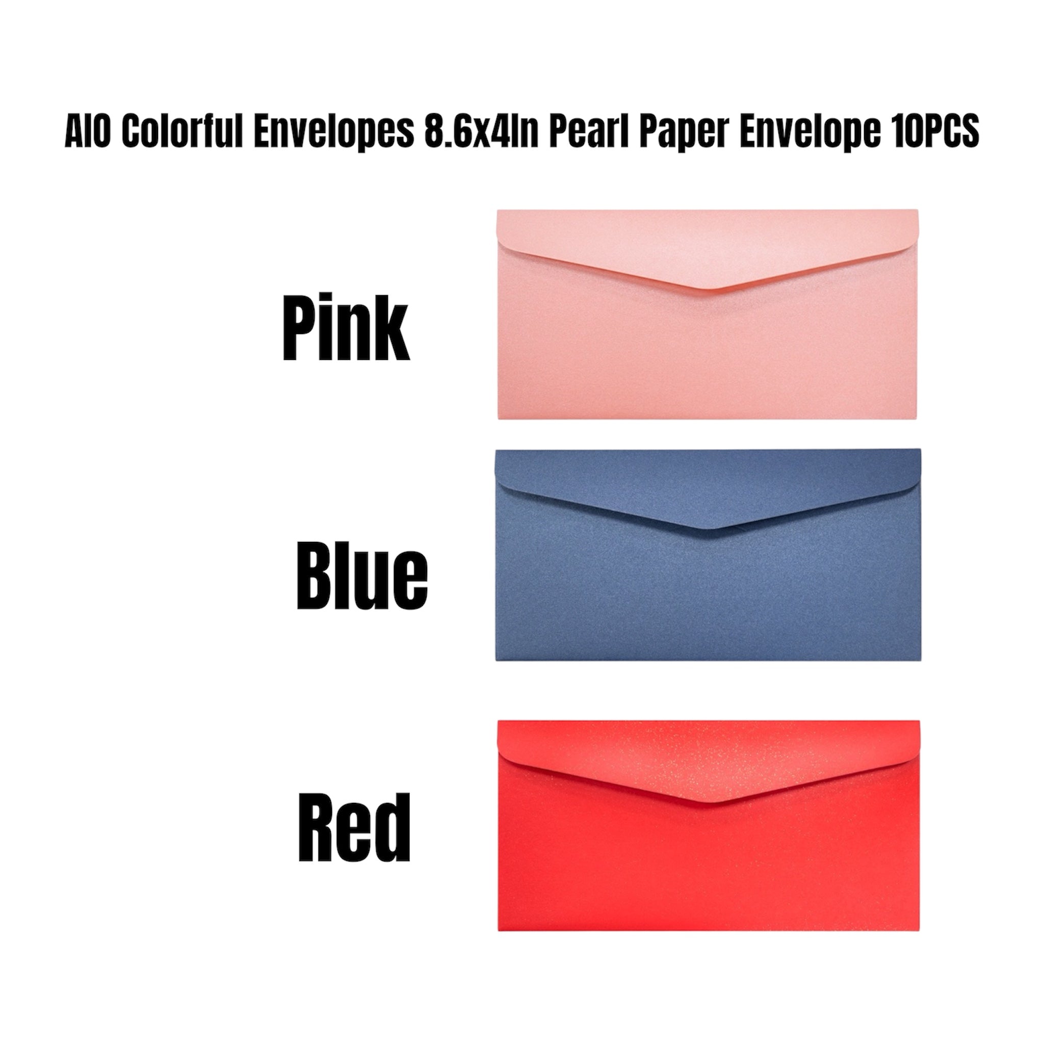 AIO 110x220mm DL Pearl Paper  250gsm Non-opaque Envelopes