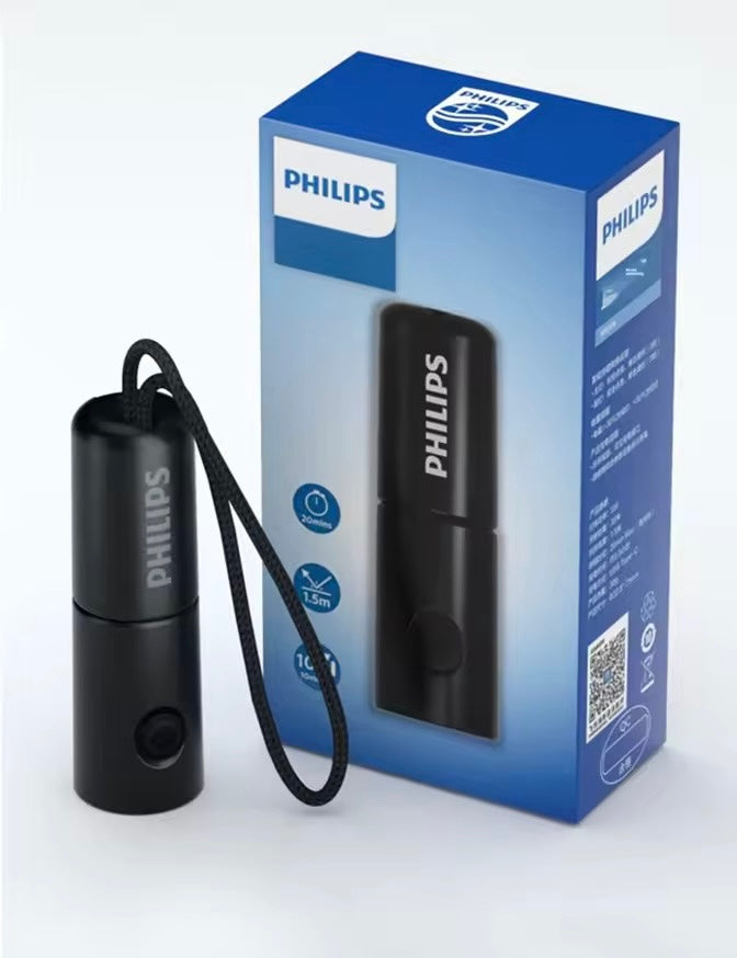 Philips 1126 Flashlight Led Type-C Portable Flashlight EDC With 4 Lighting Modes For Self Defense Camping Torch Light